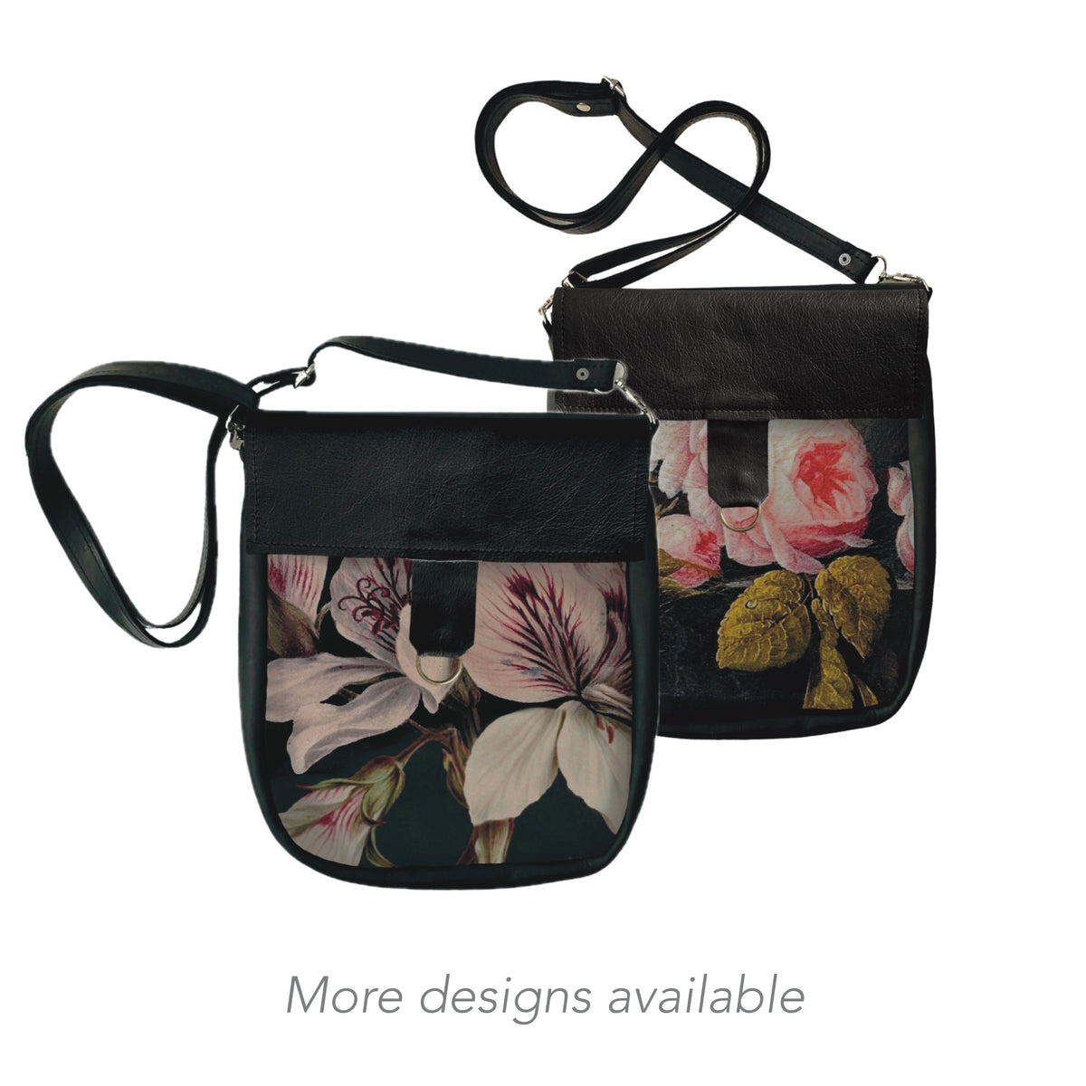 Black Leather - Crossover bags – Moss-Shop
