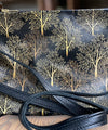Shoulder Bag - Autumn Forest (black leather)