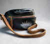 Moonbag - Abstract Lotus (black leather)
