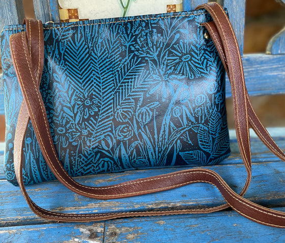 Dark Blue Wildflower - Pocket Bag