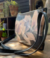 Shoulder Bag - Flower Burst (black leather)