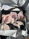 Shoulder Bag - Flower Burst (black leather)