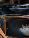Moonbag - Abstract Lotus (black leather)