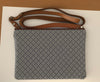Shoulder Bag - Diamond Pattern (black leather)