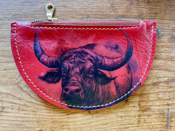 Coin Purse - Red Buffalo