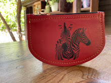  Coin Purse - Red Zebras