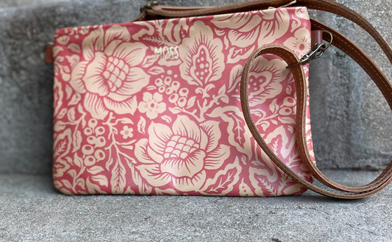 Shoulder Bag - Petals on Red (standard size)