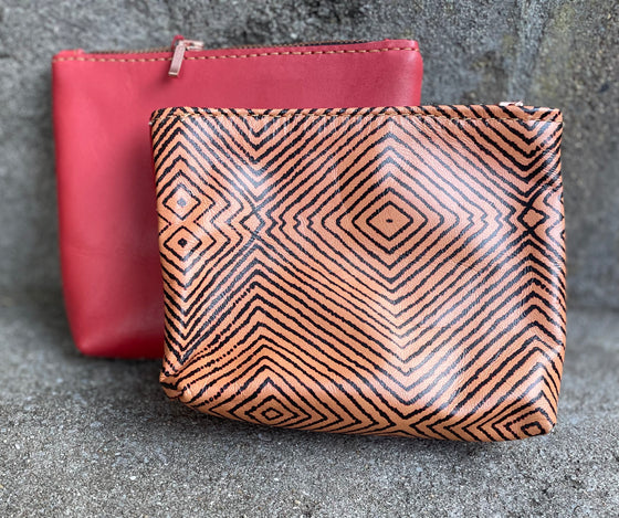 Cosmetics Pouch - Square Apricot