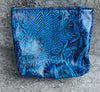Cosmetics Pouch - Dark Blue Wildflower