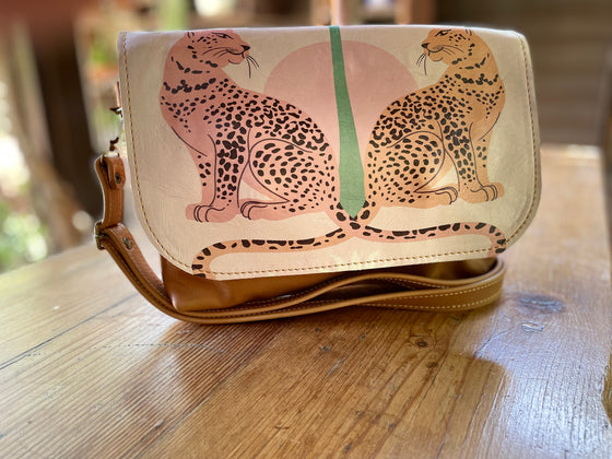 Katie Bag - Twin Leopards